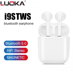 דותן  סלולר אוזניות אלחוטיות i9s tws mini bluetooth כולל תיבת טעינה .